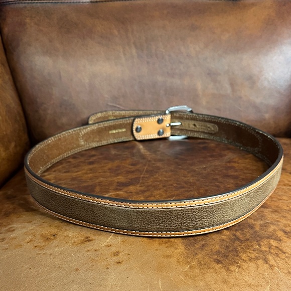Ariat Brown Leather Woven Belt - Picture 7 of 7